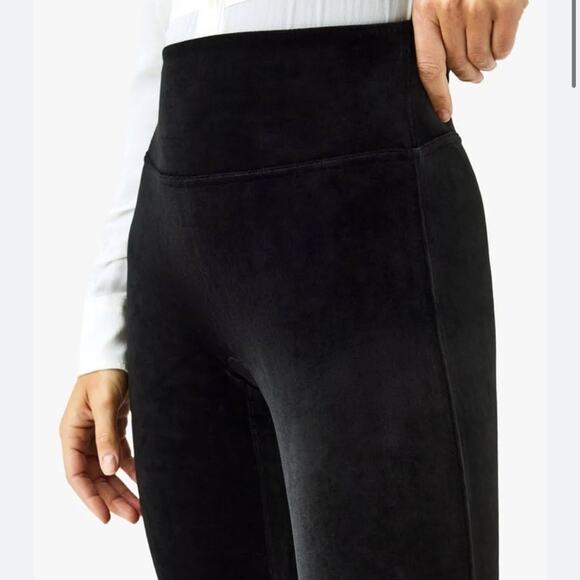 Spanx New Black Velvet Women's XS Shaping Leggings - Picture 9 of 14